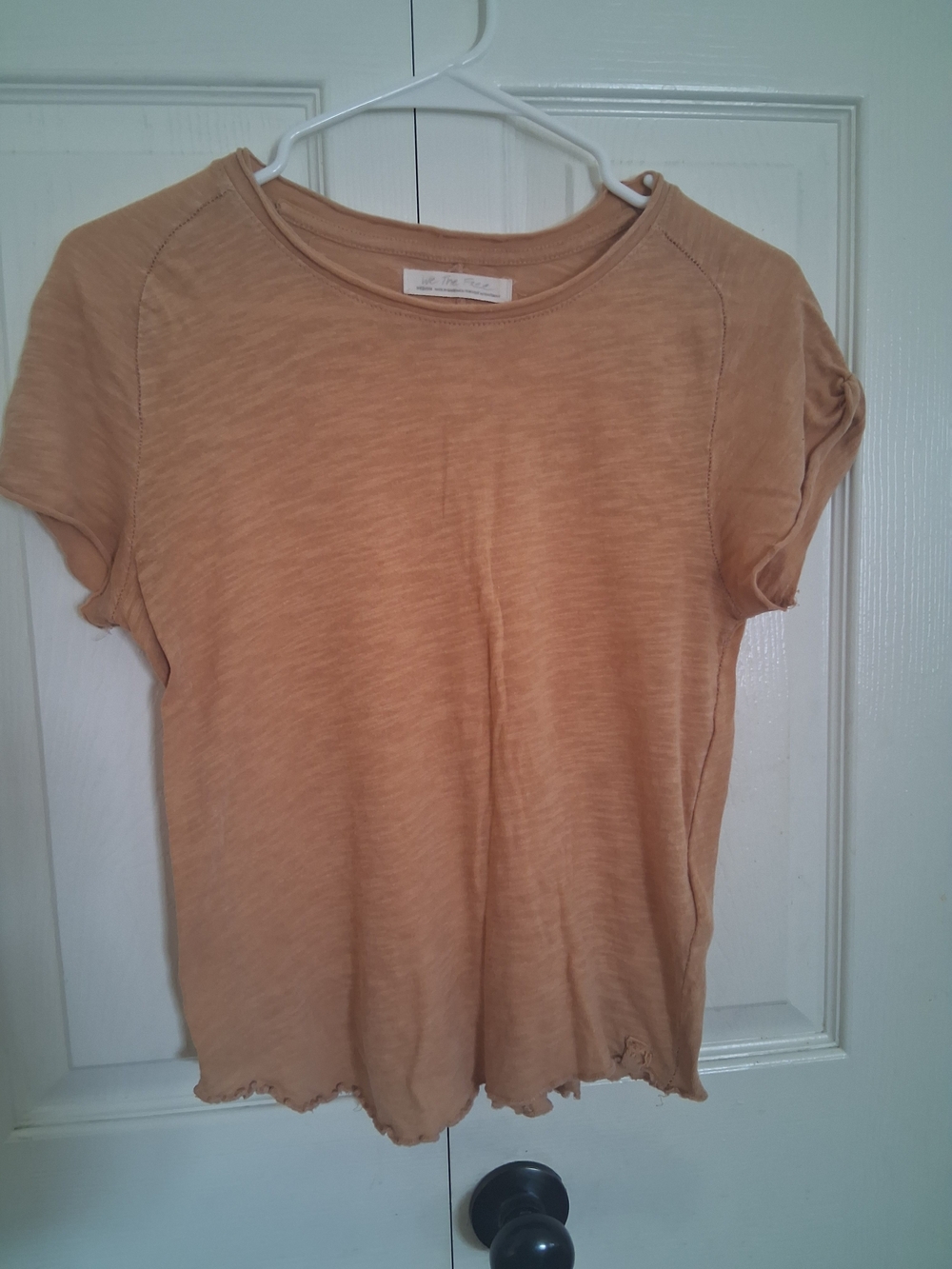We The Free Washed Tan Short Sleeve Crew Tee